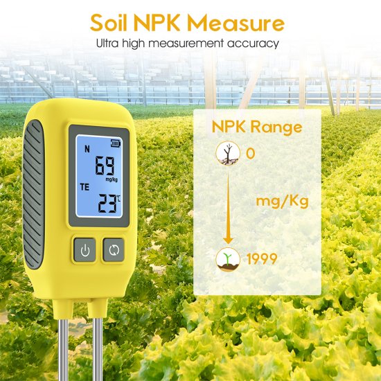 (image for) Soil detector 4in1 (fertilizer, temperature, humidity, pH meter)