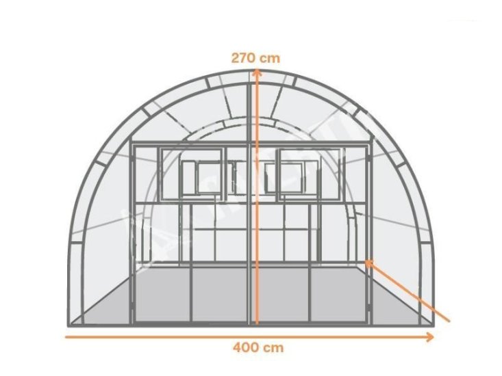 (kuva kohteelle) Tuplakaari 4 x 8 m