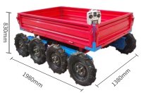 Electric tractor remote control chassis MA-8x8 (image for) Electric tractor remote control chassis MA-8x8