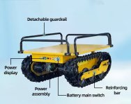 (image for) Electric tractor remote control crawler