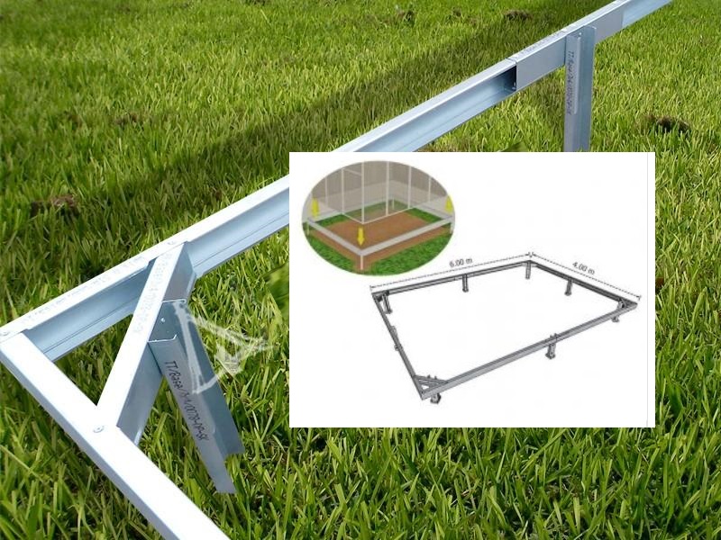 Frame for greenhouse 4 x 12 m