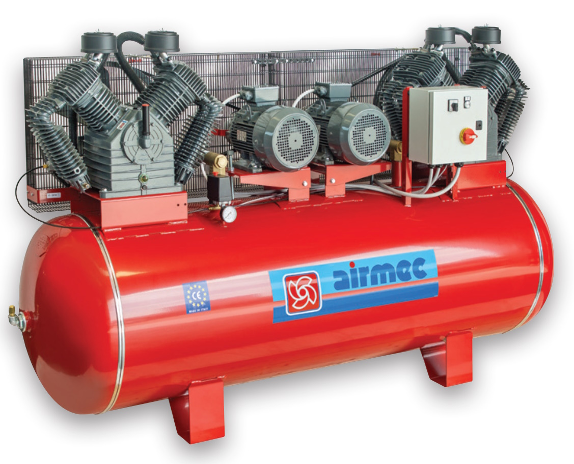 (image for) Air compressor Tandem 1000L 2 x 1074 L/min